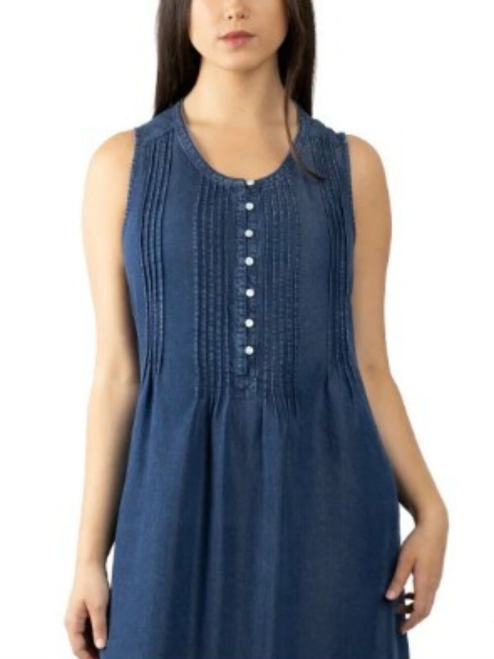 Coldwater Creek Women's Tencel Dress Blue Size M and L - Picture 4 of 5